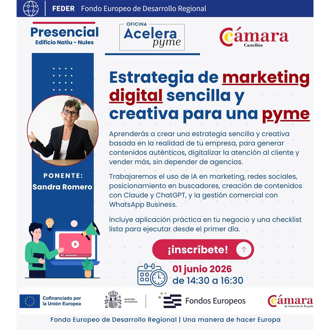 Curso: Estrategia de marketing digital sencilla y creativa para tu pyme